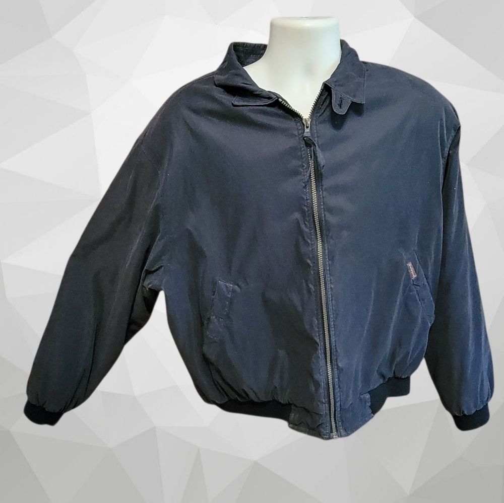 Weatherproof Garment Company Grandpa Faux Suede Bomber Jacket XL T04